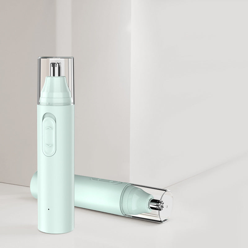 New Electric Nose Hair Trimmer Grade High Speed Motor - Mint Green / USB Charging