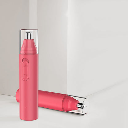 New Electric Nose Hair Trimmer Grade High Speed Motor - Watermelon Red / USB Charging