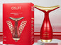 Oubanfei V Face Massage Inductive Therapeutical Instrument Lifting And Tightening Facial Eye Beauty Instrument - Red