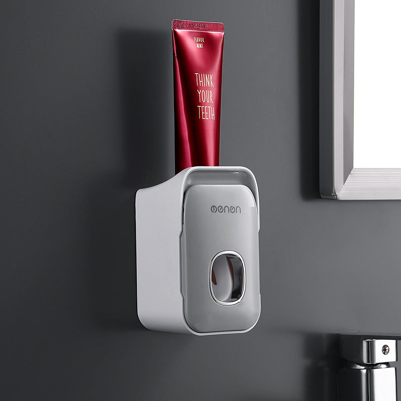 Punch Free Rack Toothpaste Holder Lazy Fantastic Squeezing Tool - Versatile Grey / Classic Style