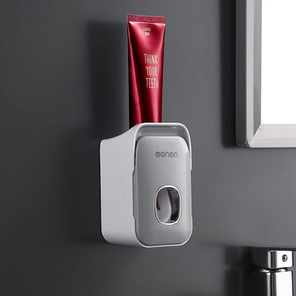 Punch Free Rack Toothpaste Holder Lazy Fantastic Squeezing Tool - Versatile Grey / Classic Style