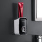 Punch Free Rack Toothpaste Holder Lazy Fantastic Squeezing Tool - Fashion Black / Classic Style