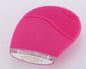 Silica Gel Cleaner Electric Face Washing Pore Cleaner Waterproof Charging - Rose red