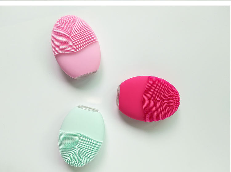 Silicone facial cleanser - Rose Red