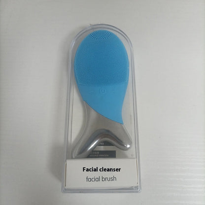 Silicone Gel Cleansing System Electric Facial Nstrument Cleaning Brush Pores Inductive Therapeutical Instrument