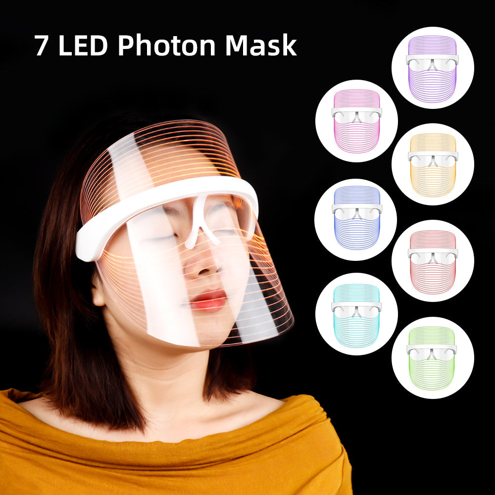 Small Bulb Color Light Mask Beauty Equipment Facial Mask Machine Skin Care - 7colors