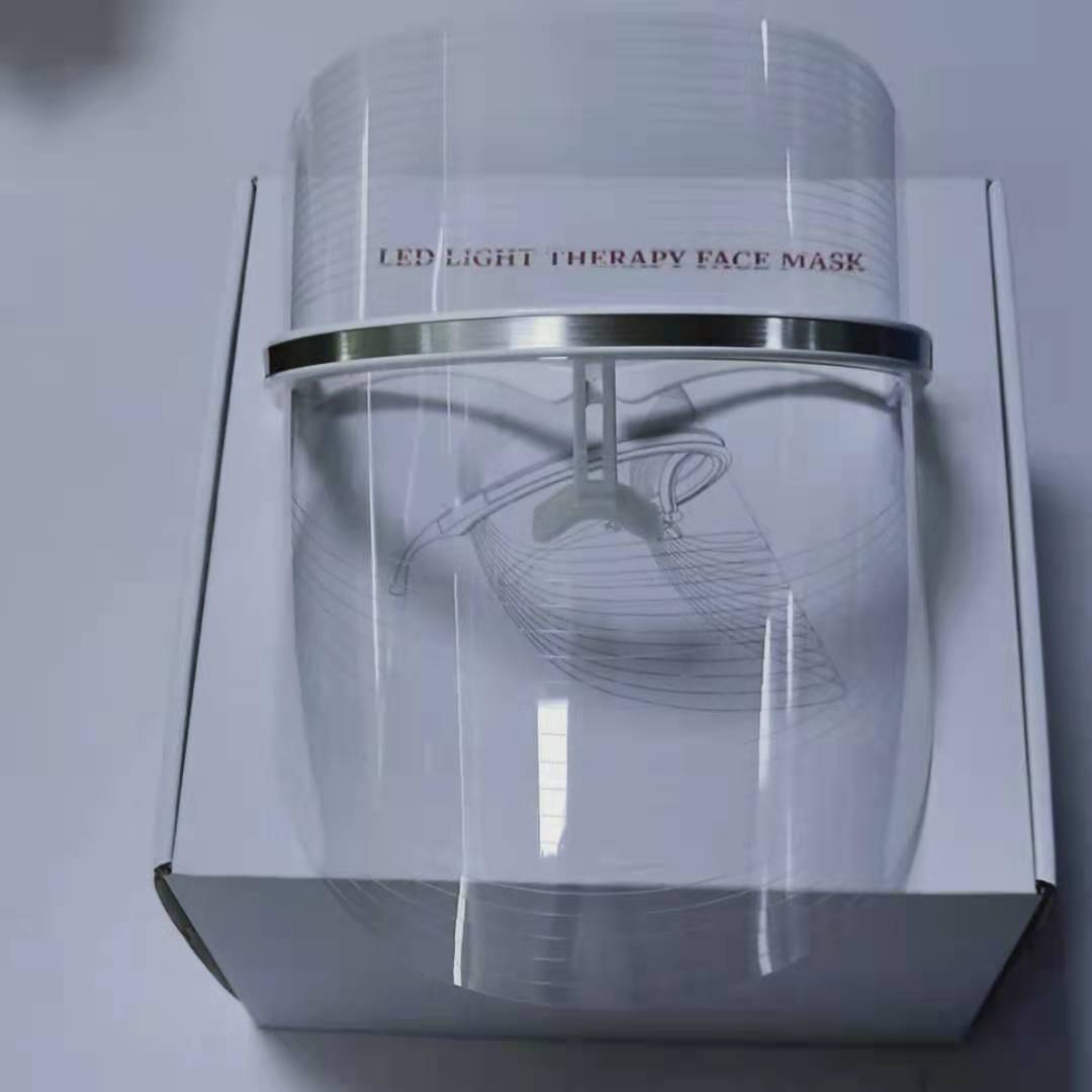Small Bulb Color Light Mask Beauty Equipment Facial Mask Machine Skin Care - Three color light plug in