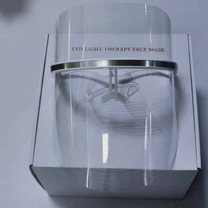 Small Bulb Color Light Mask Beauty Equipment Facial Mask Machine Skin Care - Three color light plug in