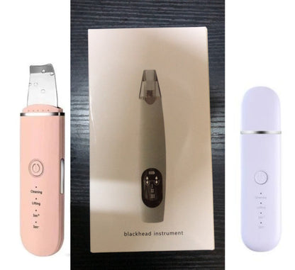 The New Ultrasonic Facial Cleanser Peeling Machine Removes Facial Blackheads - Pink A set
