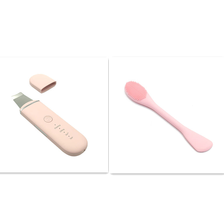 The New Ultrasonic Facial Cleanser Peeling Machine Removes Facial Blackheads - Pink set1