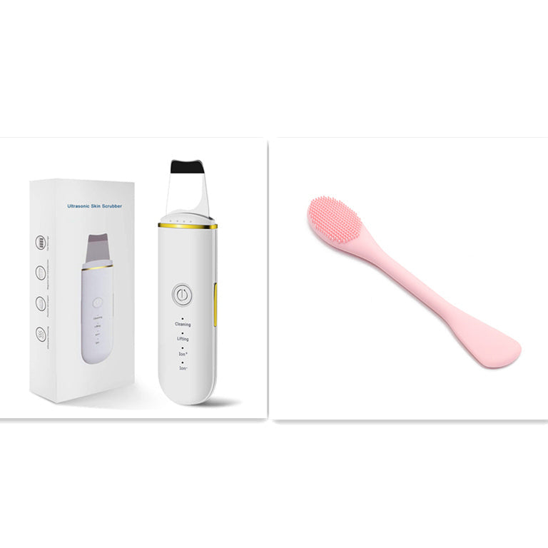 The New Ultrasonic Facial Cleanser Peeling Machine Removes Facial Blackheads - White set1