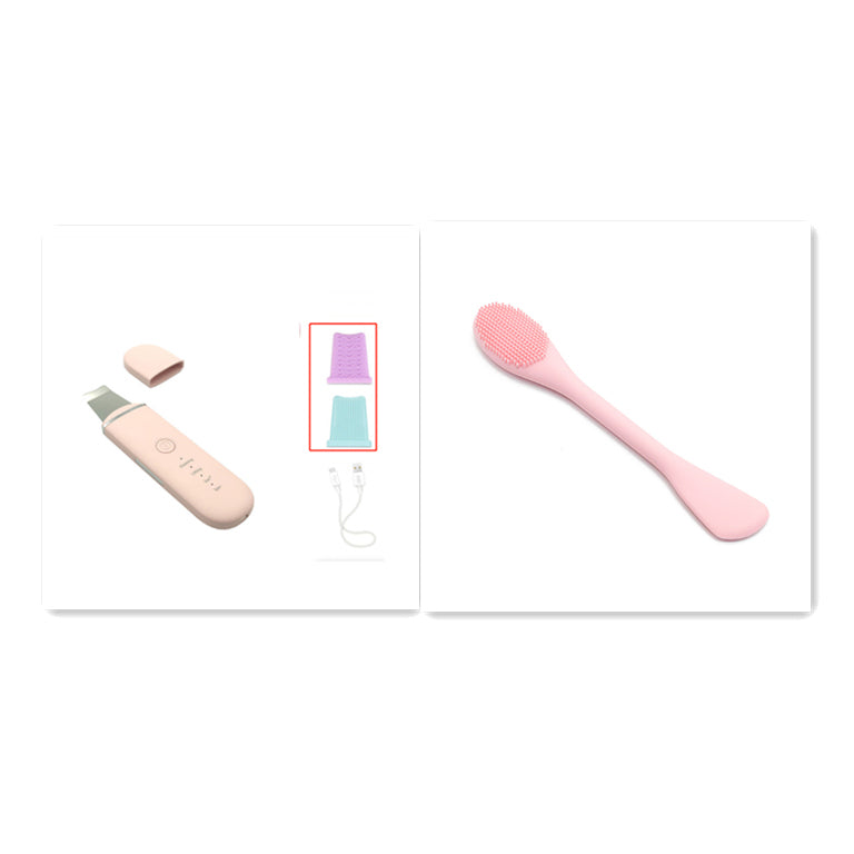 The New Ultrasonic Facial Cleanser Peeling Machine Removes Facial Blackheads - Pink set2