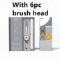 Travel Portable Electric Toothbrush - Dark Grey with 6pc brush head / USB