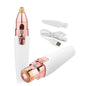 USB Charging Lipstick Shaver 2 In 1 Mini Electric Eyebrow Trimmer Facial Shaver Hair Removal Instrument - USB