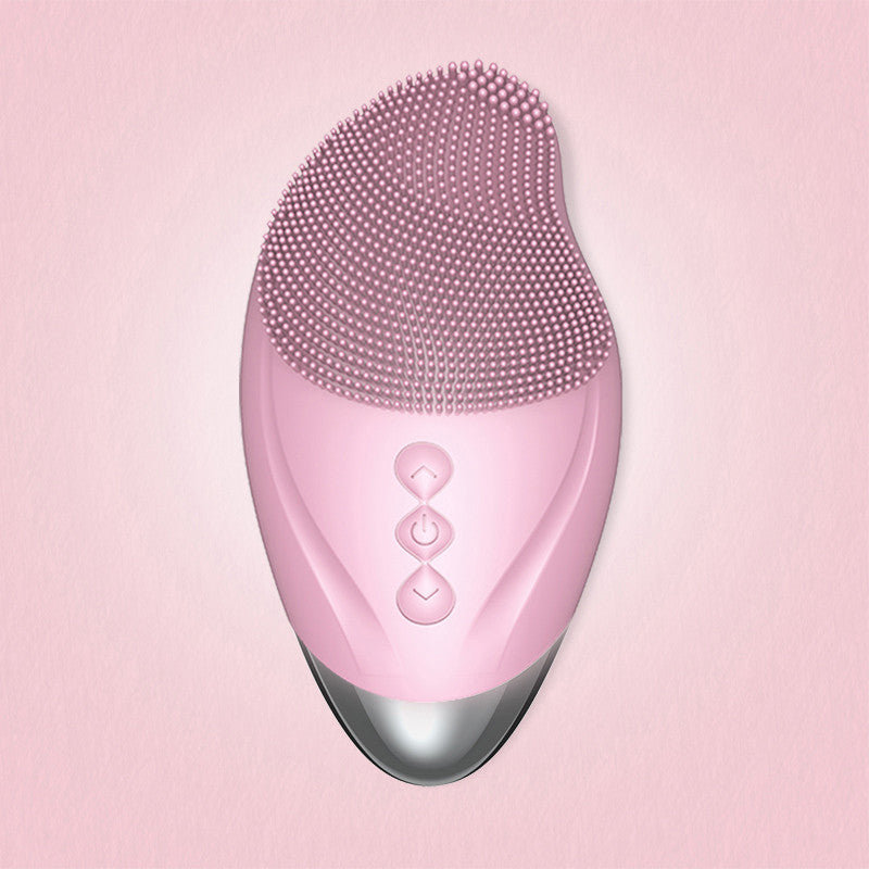 Waterproof silicone cleansing instrument - Pink / Heating models