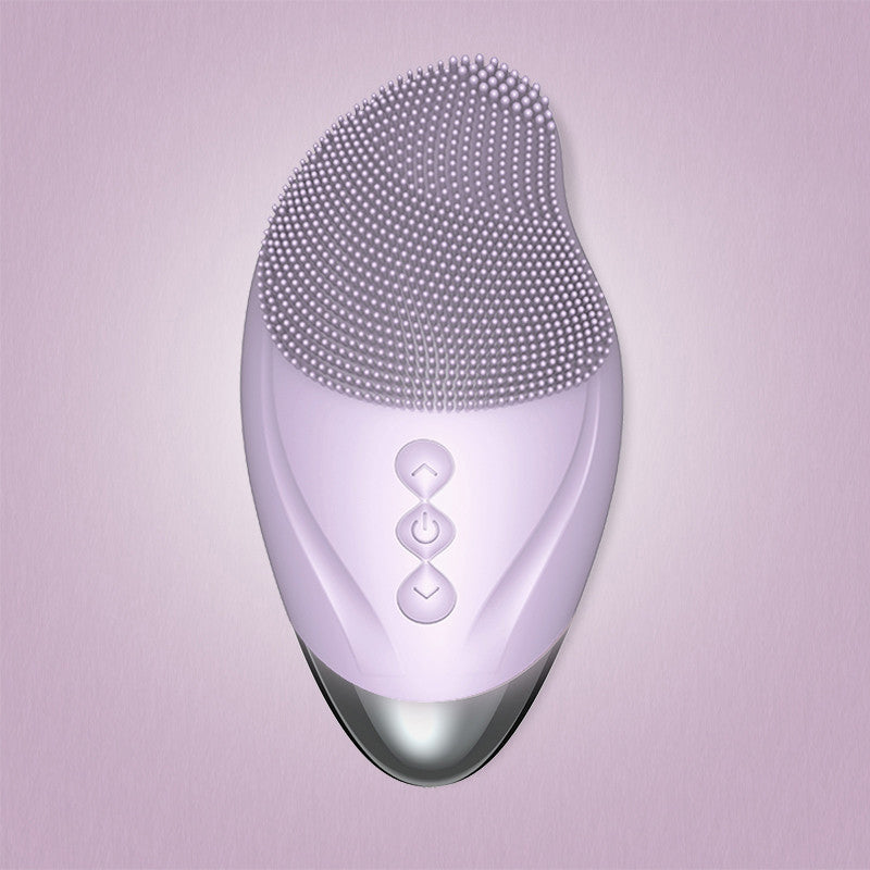 Waterproof silicone cleansing instrument - Purple / Heating models