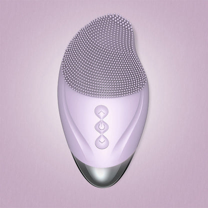 Waterproof silicone cleansing instrument - Purple / Heating models