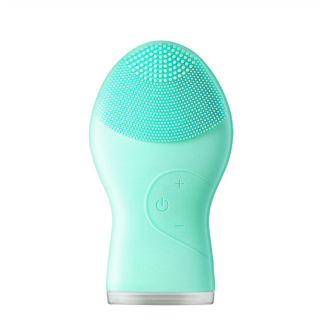Waterproof silicone facial cleanser factory straight - Green Chinese