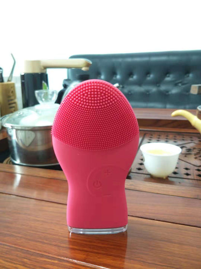 Waterproof silicone facial cleanser factory straight - Red Chinese